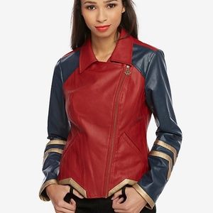 Wonder Woman Faux Leather Jacket